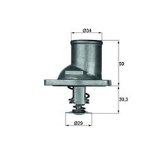 TERMOSTAT KOMPLE OPEL VECTRA A J89 83C - MAHLE