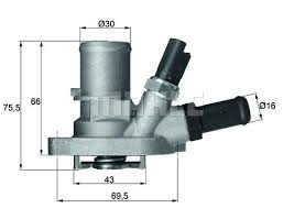 TERMOSTAT KOMPLE FIAT 500 312 88C - MAHLE