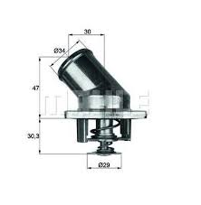 TERMOSTAT KOMPLE DAEWOO ESPERO KLEJ 87C - MAHLE