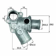 TERMOSTAT KOMPLE FIAT REGATA 138 80D - MAHLE