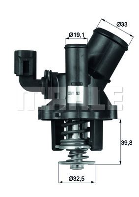 TERMOSTAT KOMPLE FORD MONDEO III Saloon B4Y 98C - MAHLE