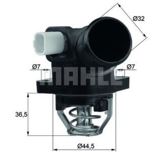 x TERMOSTAT KOMPLE 103C MÜŞÜRLÜ P206 1.4İ 10 207 1.4-1.4 16V 06 C3 II 1.4-1.6 03 - MAHLE