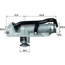 TERMOSTAT KOMPLE VW PASSAT 3B3 105C - MAHLE