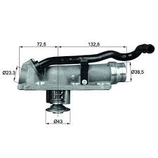 TERMOSTAT KOMPLE BENTLEY CONTINENTAL FLYING SPUR 3W 105C - MAHLE