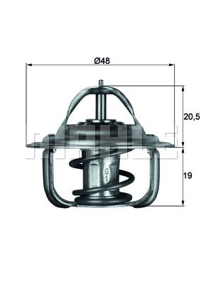 TERMOSTAT FORD OTOSAN TAUNUS 87C - MAHLE