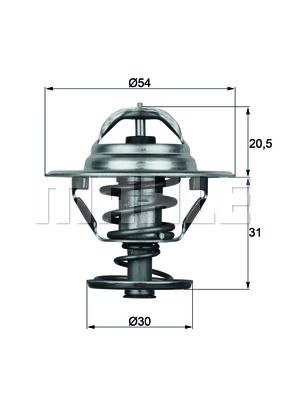 TERMOSTAT 81C MITSUBISHI L300 83-86 - MAHLE