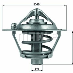 TERMOSTAT 82 FOCUS 98 - FOCUS II-III 03 - FIESTA 01 - FUSION 01 12 1.25-1.4-1.6 16V MONDEO IV 1.6 TI VCT 07 14 MAZDA II VOLVO C30 06 12 S40 II V50 05 12 1.6 16V 02 - MAHLE