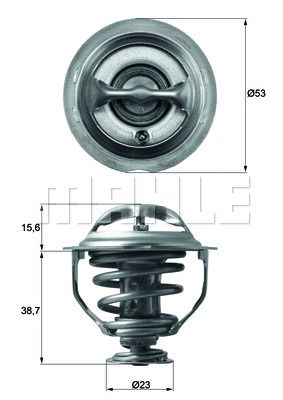 TERMOSTAT POLO 01 A2 00-05 -CORDOBA 02-09 -IBIZA 02-09 -FABIA 00-08 83C - MAHLE