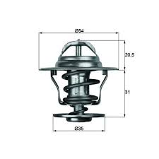 TERMOSTAT 71C GOLF II-III-JETTA II-PASSAT 87-88 A6 94-97 - MAHLE