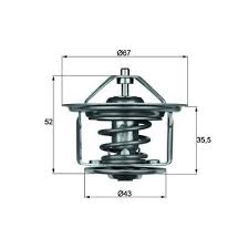 TERMOSTAT BMW 6 E24 75C - MAHLE