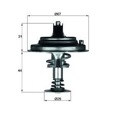 TERMOSTAT MERCEDES-BENZ S-CLASS W140 80C - MAHLE