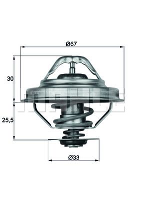 TERMOSTAT 88 C BMW M50 M52 E30 E34 E36 - MAHLE