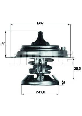 TERMOSTAT MERCEDES-BENZ SALOON W124 85C - MAHLE