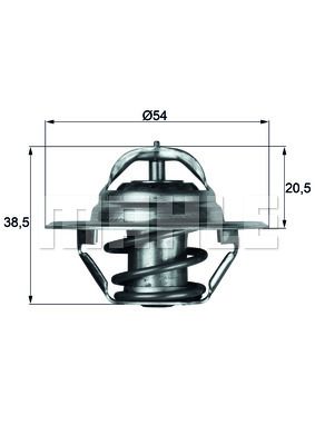 TERMOSTAT OPEL ASCONA B 81 . 86 . 87 . 88 87C - MAHLE