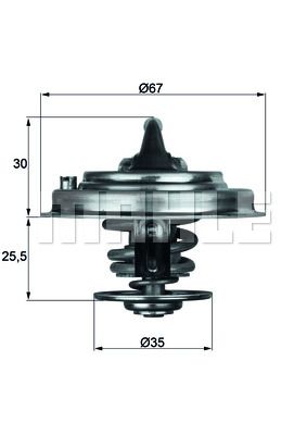 TERMOSTAT 80C CAYENNE TOUAREG 3.2 FSI - MAHLE