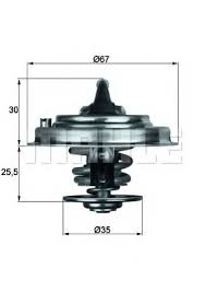 TERMOSTAT VW TOUAREG 7LA. 7L6. 7L7 82C - MAHLE