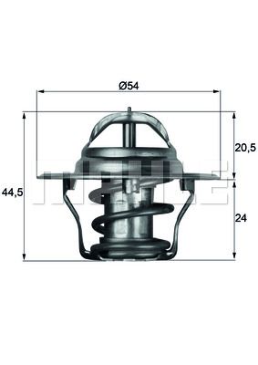 TERMOSTAT NISSAN BLUEBIRD T72 . T12. U12 83C - MAHLE