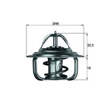 TERMOSTAT 92C ESCORT 91 Express-ESCORT VII-FIESTA III-KA-ORION III 1.3 - MAHLE