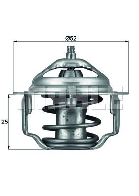 TERMOSTAT 82C COLT 84-92 -GALANT 87-92 -LANCER 88-96 -PAJERO 83-00 -L300-L200 86-94 MAZDA 121-323-626 HONDA 022315171-8AB715171-HE4199152D-MD008086-MD075460-MD117759-MD12168-MD972904 - MAHLE