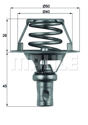 TERMOSTAT R19-CLIO-EXP 1.4 E6J-E7J 86C - MAHLE