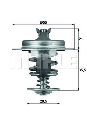 TERMOSTAT LGN 2.2 DZL 96-01 -PARTNER-P406-P307 2.0 HDI - MAHLE