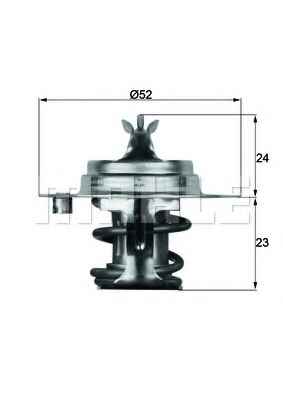 TERMOSTAT MAZDA 323 S V BA 83C - MAHLE