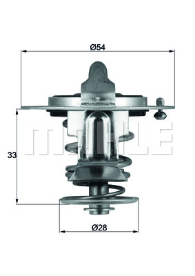 TERMOSTAT ACCENT-ERA 1.5CRDİ 02-10 -GETZ 1.5CRDİ 03-09 -İ30 1.6-2.0CRDİ 07-12 -RIO-CERATO 85C - MAHLE