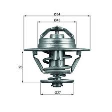 TERMOSTAT 74C MASTER 2.5 D-2.5 TD-2.8 DTI 76C - MAHLE