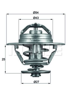 TERMOSTAT 79C DUCATO 94-02 - MASTER 98-01 - BOXER 97 JUMPER 99 2.8D-2.8JTD-DTI - MAHLE