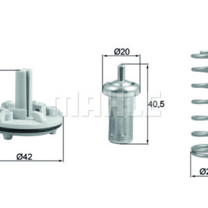 TERMOSTAT KOMPLE 80C GOLF 5-JETTA 11 TOURAN 10-15 FABIA 10-15 IBIZA 09 - MAHLE