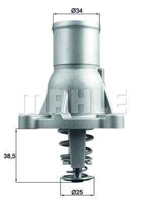 TERMOSTAT 92C KOMPLE ASTRA J-INSIGNIA-ZAFIRA B-CORSA D-E-ASTRA H-MERIVA A A16LET-Z16LET - MAHLE