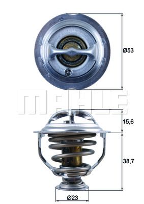 TERMOSTAT AUDI A3 8P1 95C - MAHLE