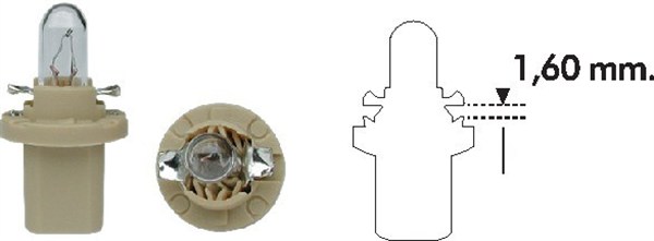 AMPUL - B8.5D 1.5W B - MARELLI