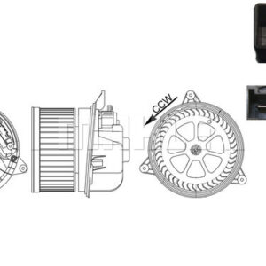 Innenraumgeblaese FORD MONDEO - MAHLE