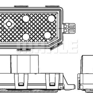 A/C-Gebl seregler und Widerstand VOLVO V40 / S40 - MAHLE