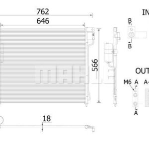 A/C-Kondensator NISSAN NAVARA - MAHLE