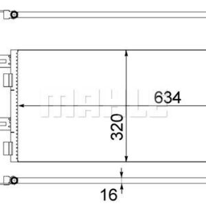 A/C-Kondensator MINI R50 / R52 - MAHLE