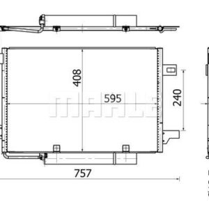 KLIMA RADYATORU MERCEDES W169 W245 - MAHLE