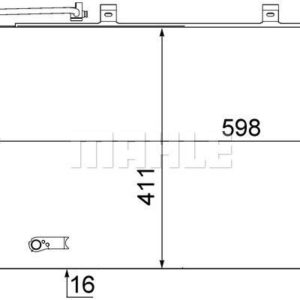 KLIMA RADYATORU MERCEDES W169 W245 - MAHLE