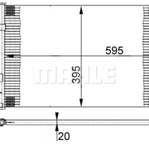 A/C-Kondensator DAEWOO NUBIRA III 03- - MAHLE