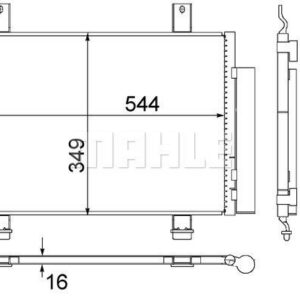 A/C-Kondensator SUZUKI SWIFT P/D - MAHLE