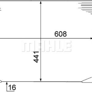 A/C-Kondensator RENAULT TRAFIC V 01- - MAHLE