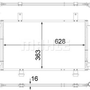 A/C-Kondensator SUZUKI SX 4 07-09 - MAHLE