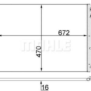 KLIMA RADYATORU BMW F10 F01 N47 N57 B47 B57 - MAHLE