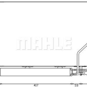 KLIMA RADYATORU MERCEDES W203 CL203 S203 C209 A209 - MAHLE