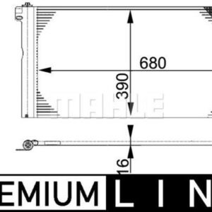 A/C-Kondensator VW MULTIVAN / TRANSPOR T5 - MAHLE