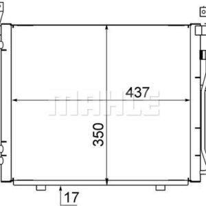 A/C-Kondensator HYUNDAI I10 - MAHLE