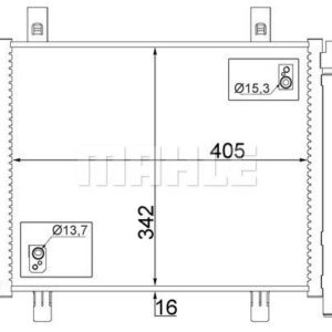 A/C-Kondensator VW UP/SEAT MII/SK CITIGO - MAHLE