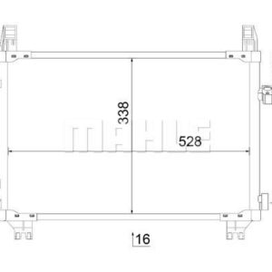 A/C-Kondensator TOYOTA YARIS SCP9 - MAHLE