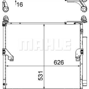 A/C-Kondensator TOYOTA LAND CRUISER - MAHLE